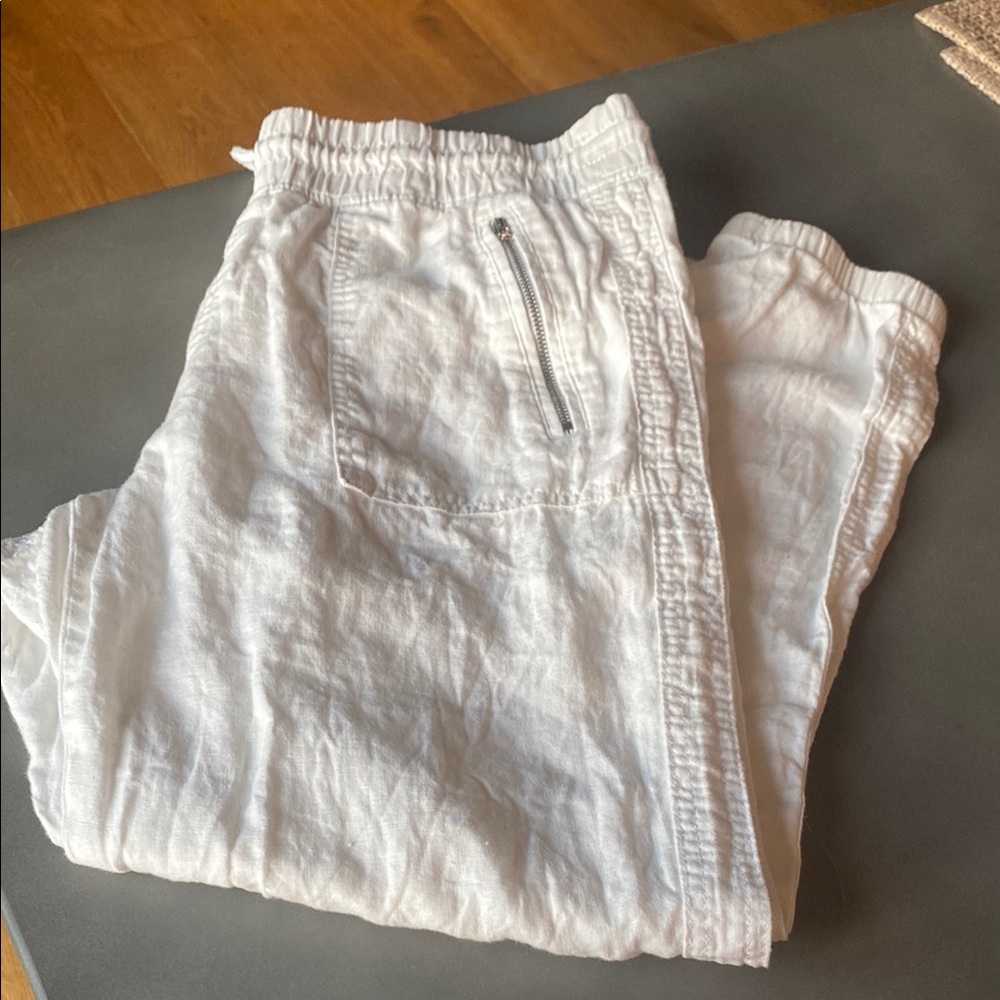White Linen Pants